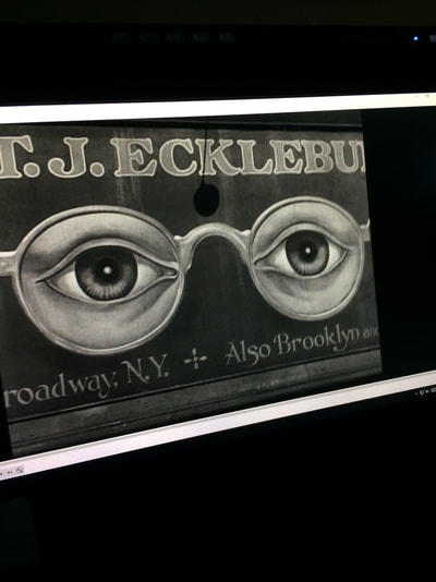 Gatsby 1949 Eckleburg eyes noir